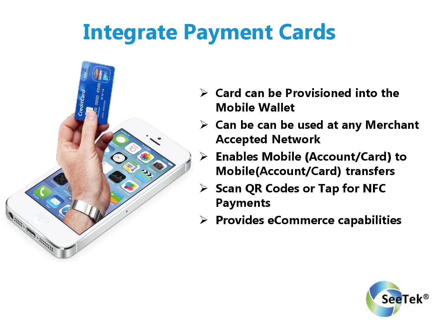 what is Integrate Payment Cards